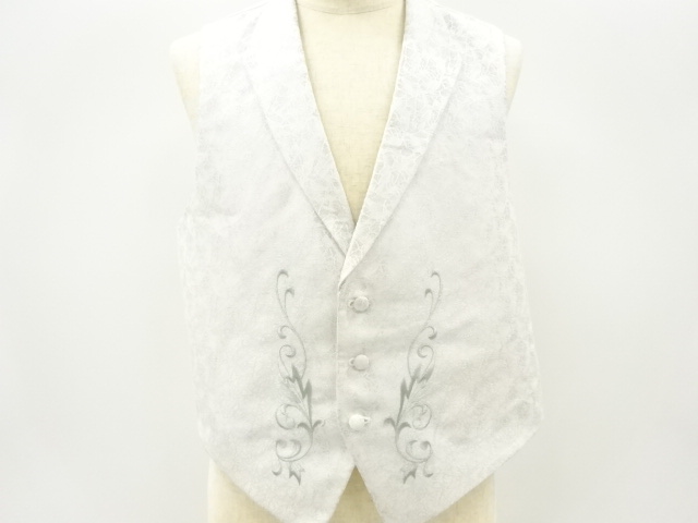 JAPANESE KIMONO / RECYCLED TUXEDO VEST (B8)